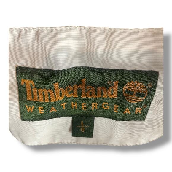 Vintage Timberland Weathergear White Jacket Men’s Size Large - Picture 3 of 5